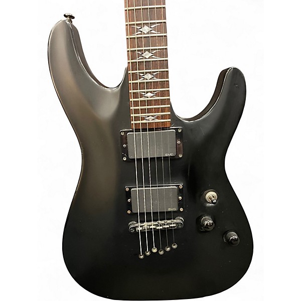 Used 2023 Schecter Guitar Research C1 Platinum Black Solid Body Electric Guitar