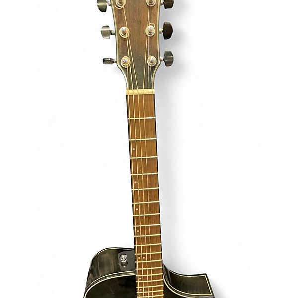 Used Ibanez AEWC400TKS Trans Black Acoustic Electric Guitar
