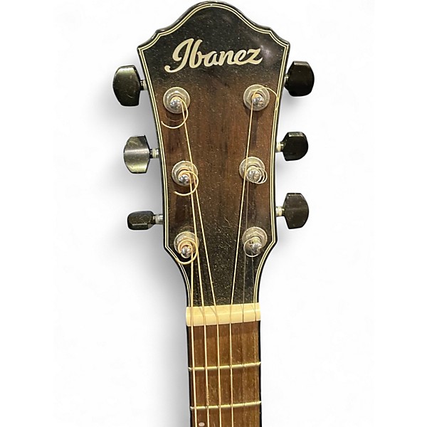 Used Ibanez AEWC400TKS Trans Black Acoustic Electric Guitar