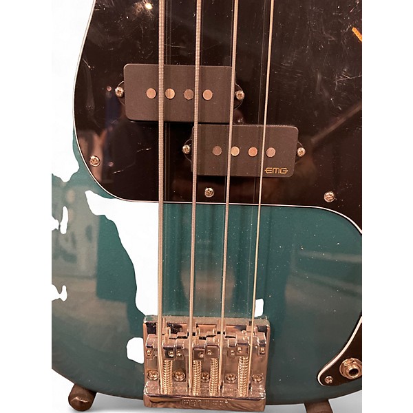 Used 2022 Fender Player Precision Bass Ocean Turquoise Electric Bass Guitar