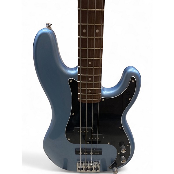 Used Squier Percision Blue Electric Bass Guitar