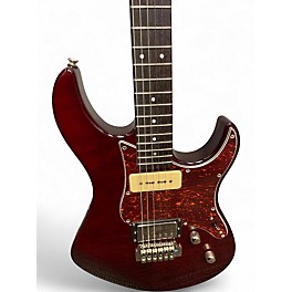 Used 2010s Yamaha PAC611VFM Candy Apple Red Solid Body Electric Guitar