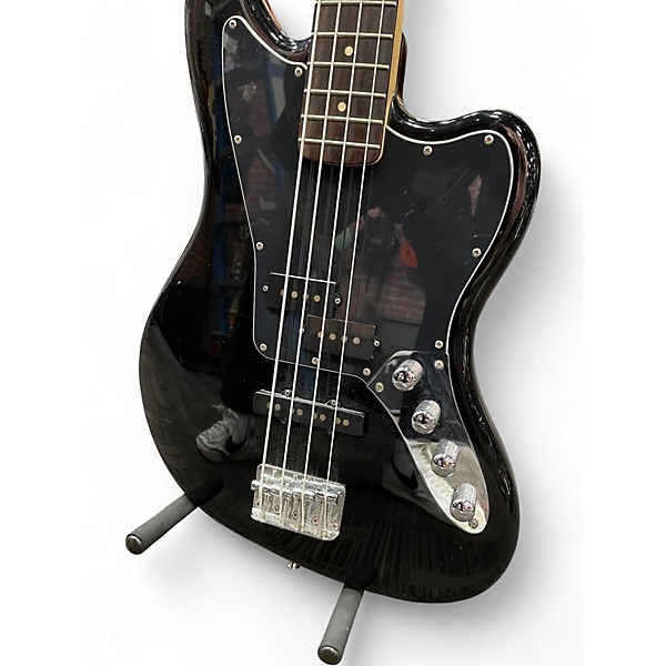 Used Squier Vintage Modified Jaguar Bass Special Black Electric Bass Guitar