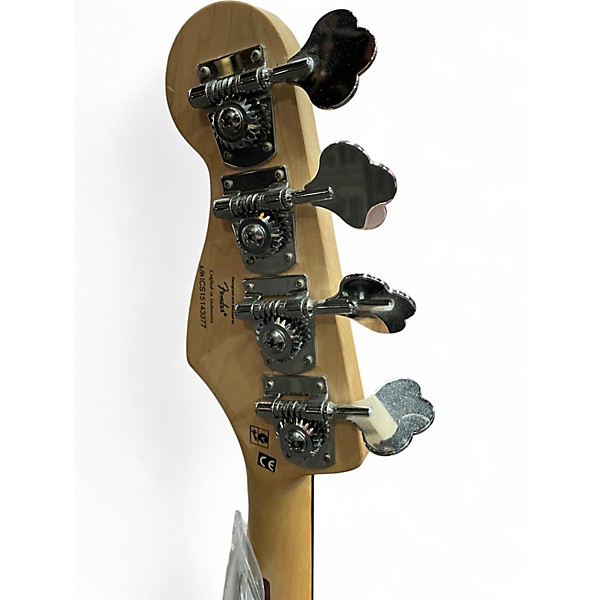 Used Squier Vintage Modified Jaguar Bass Special Black Electric Bass Guitar