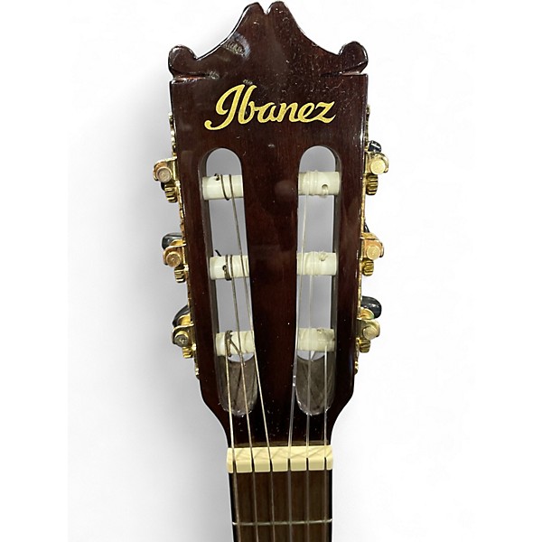 Used Ibanez GA35TCEDVS Mahogany Classical Acoustic Electric Guitar