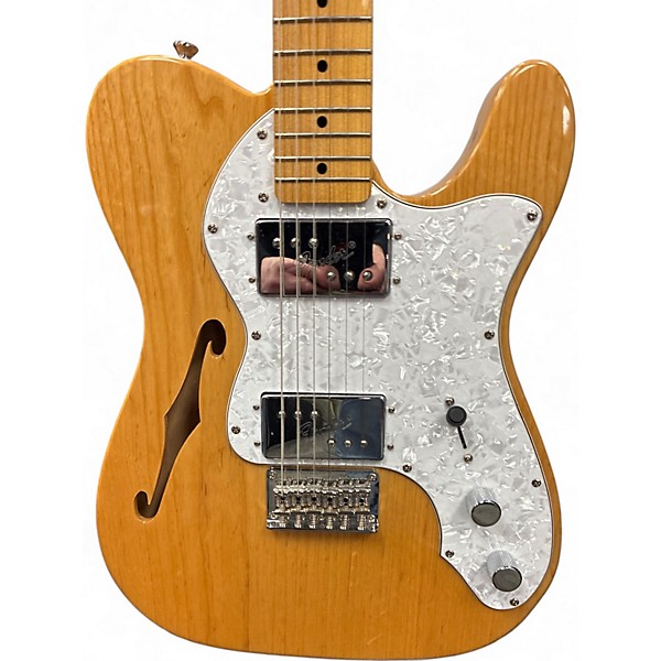 Used 2023 Squier Classic Vibe 70s Telecaster Deluxe Clear Solid Body Electric Guitar