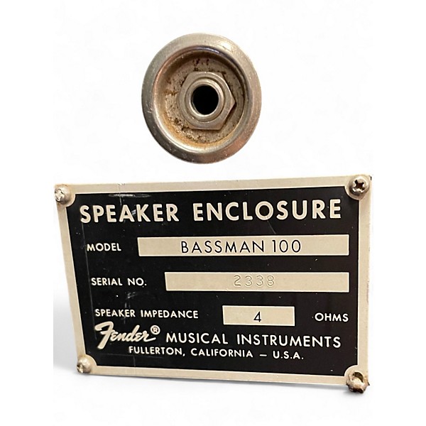 Used Fender 1970s Bassman 100 Cabinet Bass Cabinet