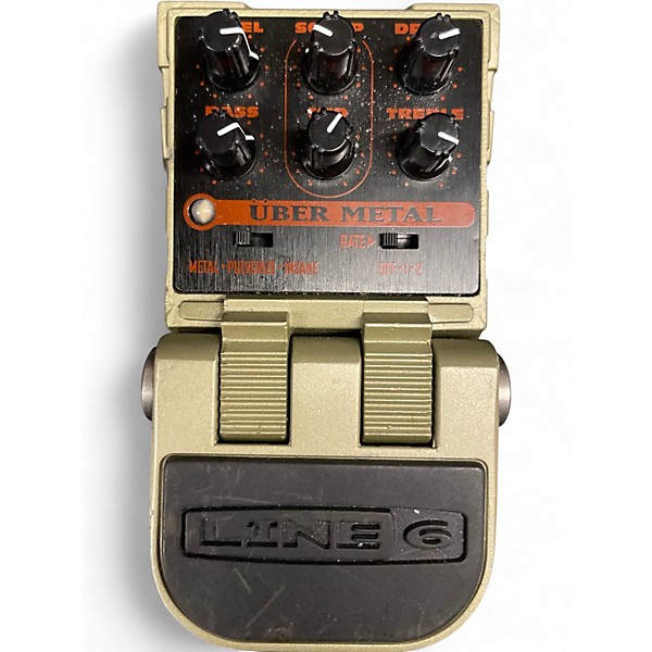 Used Line 6 Tonecore Uber Metal Heavy Distortion Effect Pedal