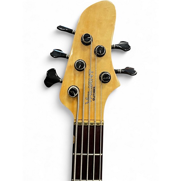 Used 2021 Used Valiant TNT5 Maple and Ash Electric Bass Guitar