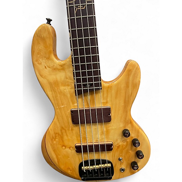 Used 2021 Used Valiant TNT5 Maple and Ash Electric Bass Guitar