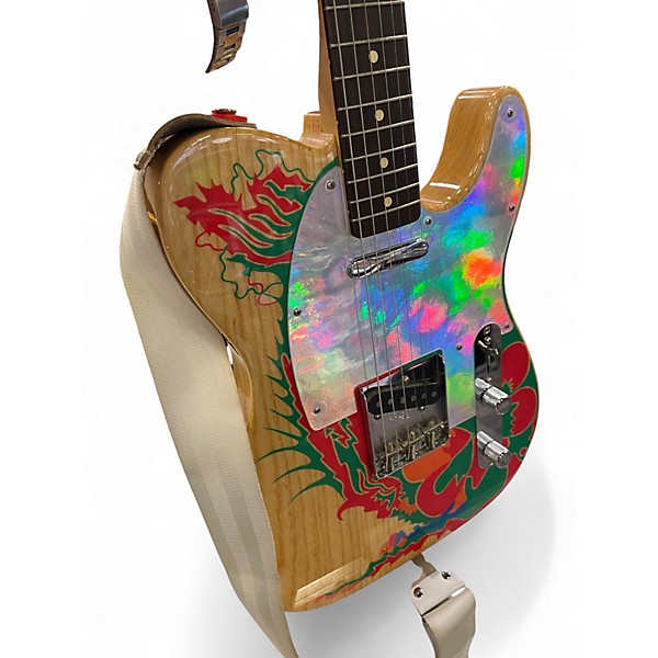 Used Fender Jimmy Page Dragon Art Telecaster Maple Solid Body Electric Guitar