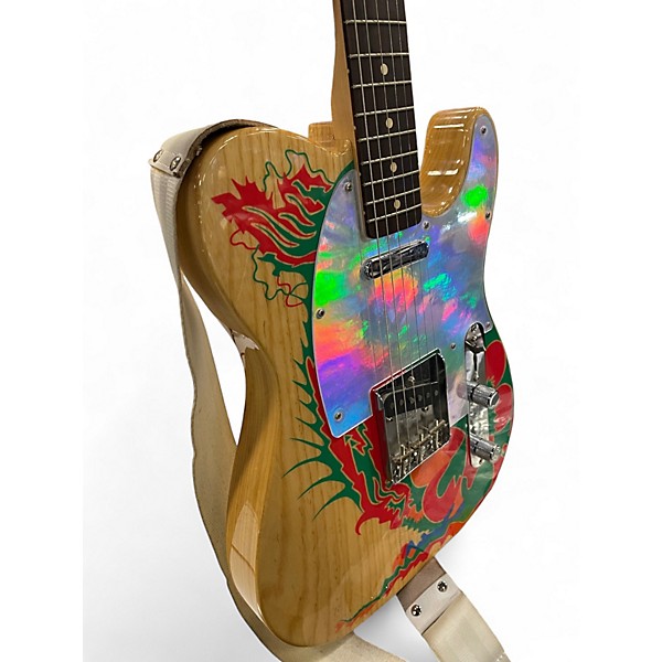 Used Fender Jimmy Page Dragon Art Telecaster Maple Solid Body Electric Guitar