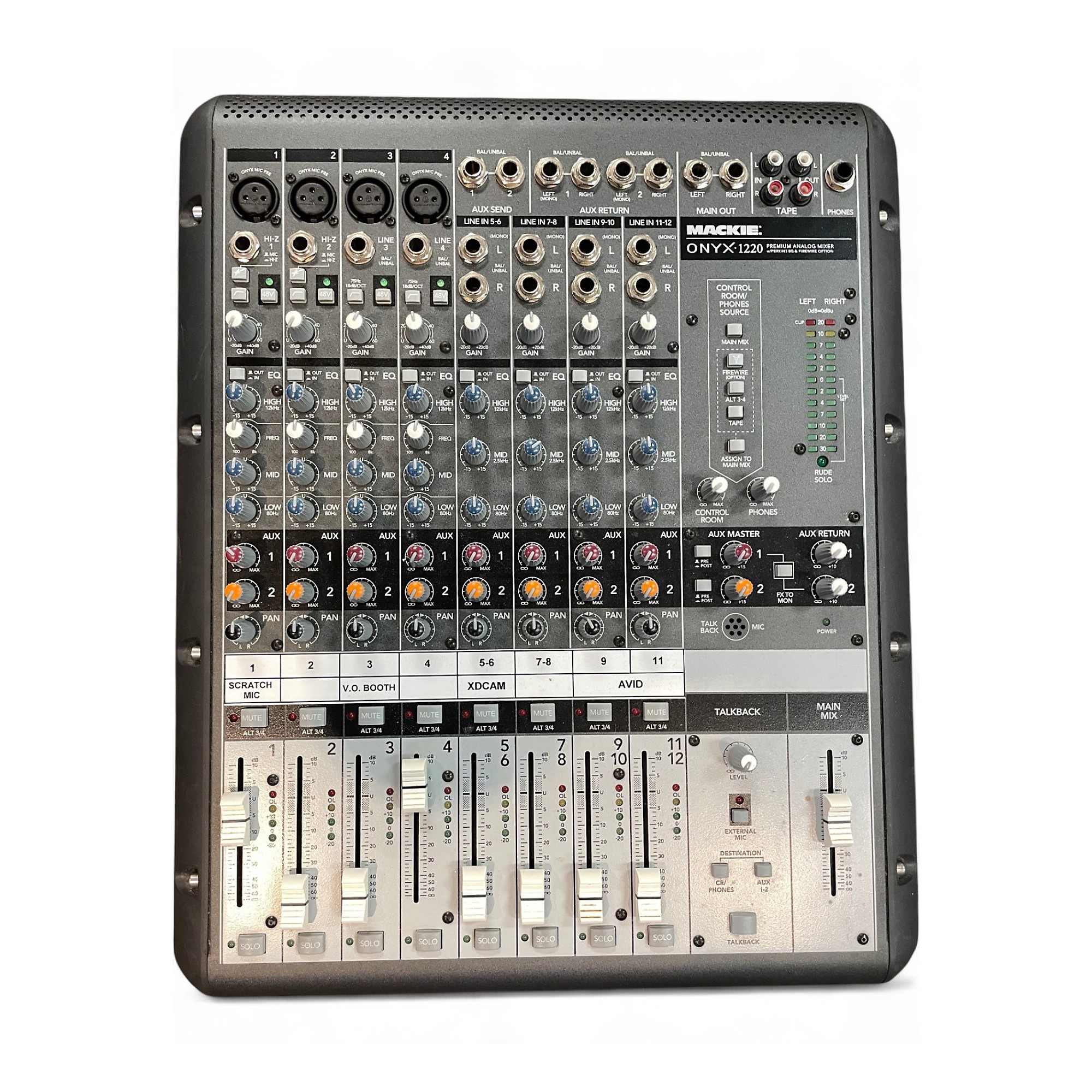 MACKIE ONYX 1220 アナログミキサー Used Mackie Onyx 1220 Unpowered Mixer | Guitar Center