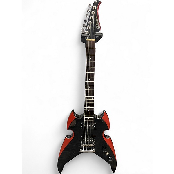 Used Silvertone PSAP1 Apocalypse Kiss Paul Stanley Black Solid Body Electric Guitar