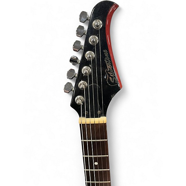 Used Silvertone PSAP1 Apocalypse Kiss Paul Stanley Black Solid Body Electric Guitar