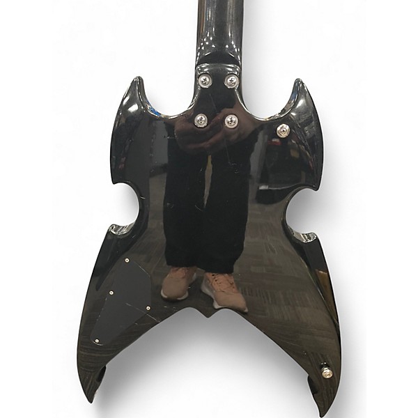 Used Silvertone PSAP1 Apocalypse Kiss Paul Stanley Black Solid Body Electric Guitar