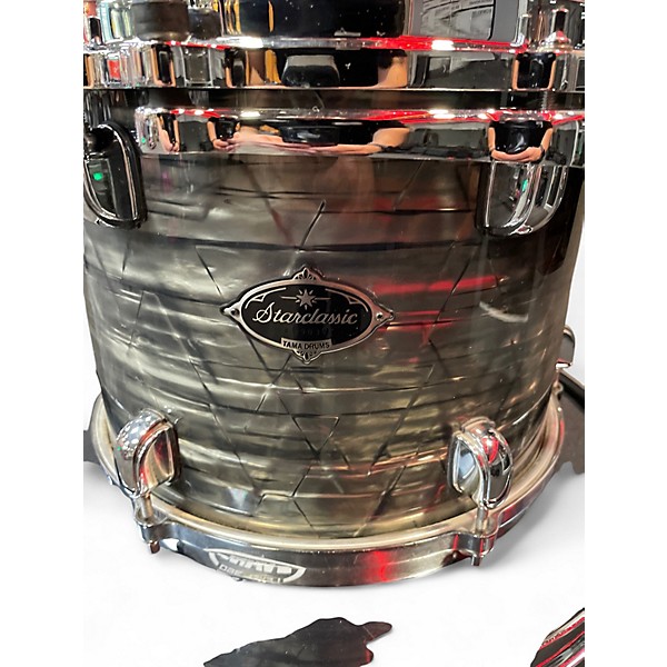 Used TAMA 4 Piece Starclassic Bubinga birch CHARCOAL ONYX Drum Kit