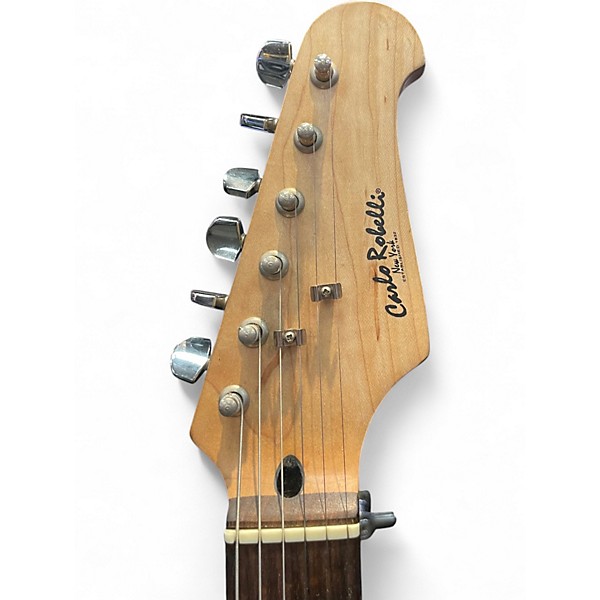 Used Carlo Robelli DOUBLE CUTAWAY HSS STRAT SOLID BLACK Solid Body Electric Guitar