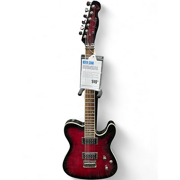 Used Fender Fender Special Edition Custom Telecaster FMT HH Crimson Burst Solid Body Electric Guitar