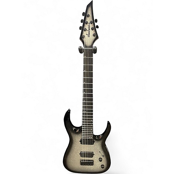 Used Jackson Pro Series Misha Mansoor Signature Juggernaut HT7 Silver Sparkle Burst Solid Body Electric Guitar
