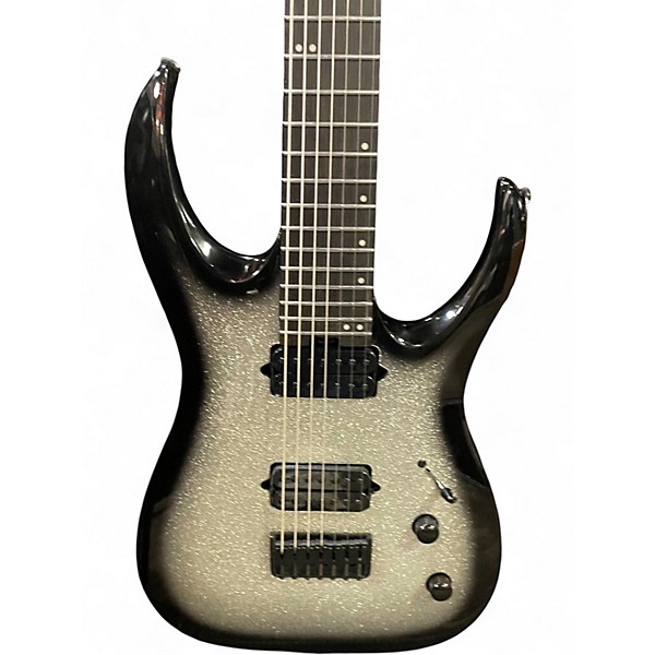 Used Jackson Pro Series Misha Mansoor Signature Juggernaut HT7 Silver Sparkle Burst Solid Body Electric Guitar