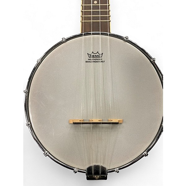 Used Eddy Finn Banjo Ukulele Antique Natural Acoustic Guitar