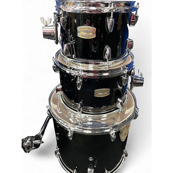 Used Yamaha 5 Piece Stage Custom Black Drum Kit