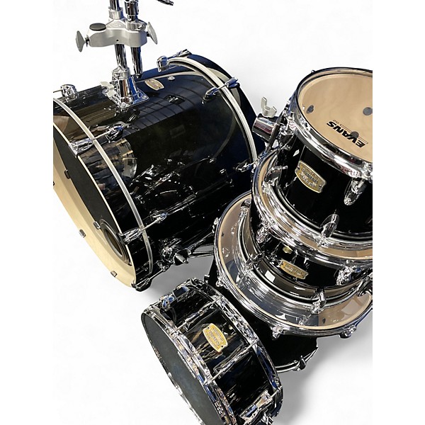 Used Yamaha 5 Piece Stage Custom Black Drum Kit