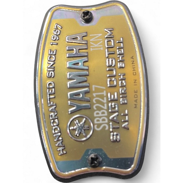 Used Yamaha 5 Piece Stage Custom Black Drum Kit