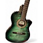 Used Ibanez GA35FMTCE Flamed Maple Top Emerald Burst Classical Acoustic Electric Guitar