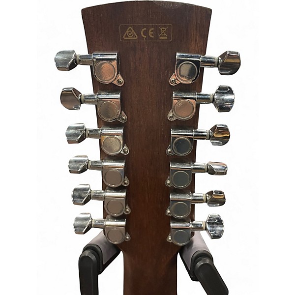 Used Ibanez AW152CE-OPN Natural 12 String Acoustic Electric Guitar