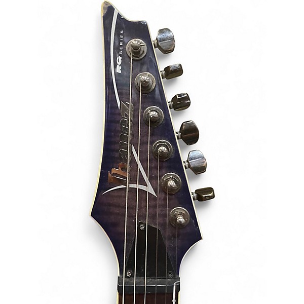 Used Ibanez RGR421EXFM Purple Solid Body Electric Guitar