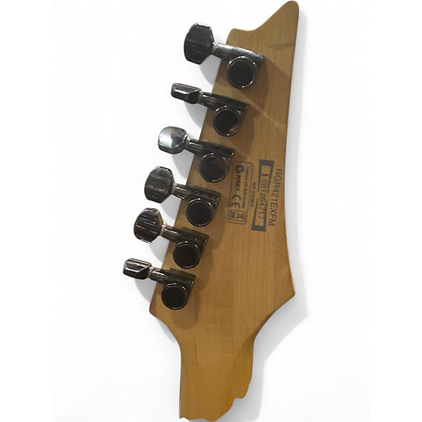 Used Ibanez RGR421EXFM Purple Solid Body Electric Guitar