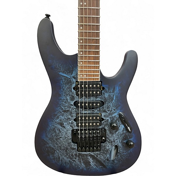 Used Ibanez S770P S Series Cosmic Blue Frozen Matte Solid Body Electric Guitar