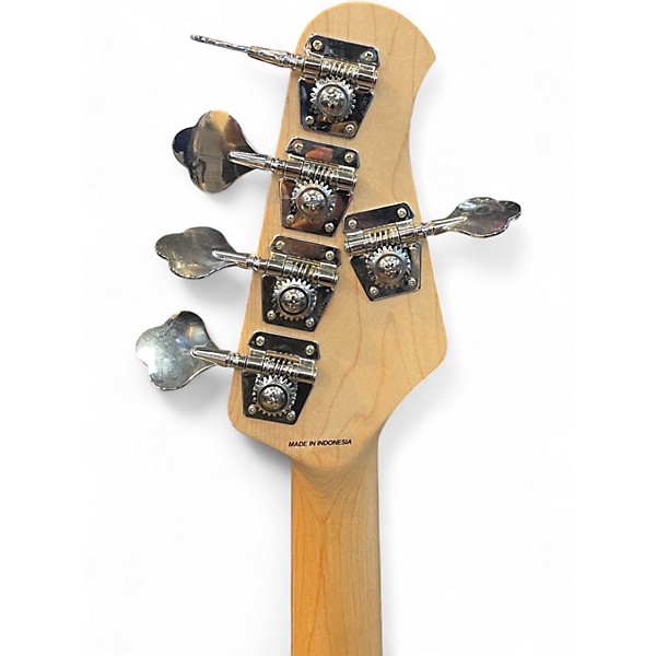 Used Sterling by Music Man RAY 5 LEFT HANDED BLUE Electric Bass Guitar