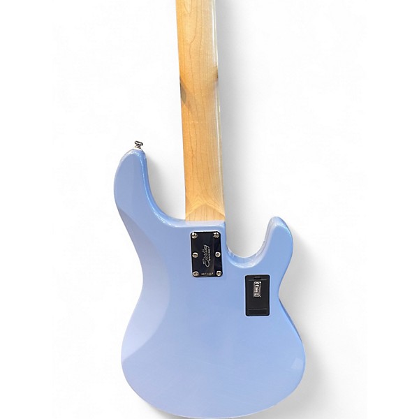 Used Sterling by Music Man RAY 5 LEFT HANDED BLUE Electric Bass Guitar