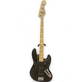 Used 2010 Squier Vintage Modified Jazz Bass 77 Black Electric Bass Guitar