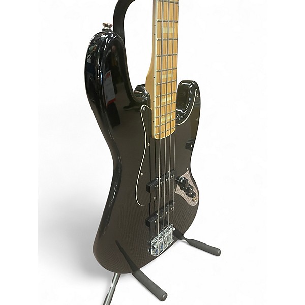 Used 2010 Squier Vintage Modified Jazz Bass 77 Black Electric Bass Guitar