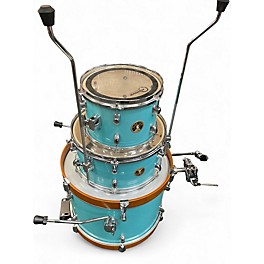 Used TAMA 3 Piece CLUB JAM LIGHT BLUE Drum Kit