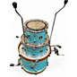 Used TAMA 3 Piece CLUB JAM LIGHT BLUE Drum Kit