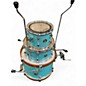 Used TAMA 3 Piece CLUB JAM LIGHT BLUE Drum Kit
