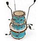 Used TAMA 3 Piece CLUB JAM LIGHT BLUE Drum Kit