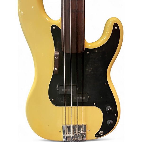 Vintage 1977 Fender Standard Precision Bass Fretless Vintage Natural Electric Bass Guitar