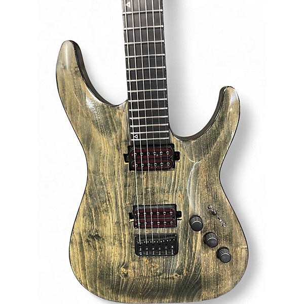 Used Schecter Guitar Research C1 Apocalypse GREEN Solid Body Electric Guitar