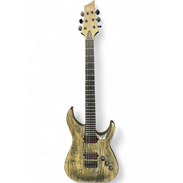 Used Schecter Guitar Research C1 Apocalypse GREEN Solid Body Electric Guitar