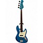 Used SX VTG FRETLESS Metallic Blue Electric Bass Guitar thumbnail