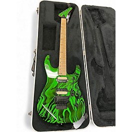 Used Jackson Pro DK2M Dinky Limited Run Slime green swirl Solid Body Electric Guitar