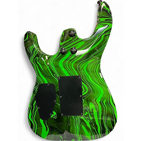 Used Jackson Pro DK2M Dinky Limited Run Slime green swirl Solid Body Electric Guitar