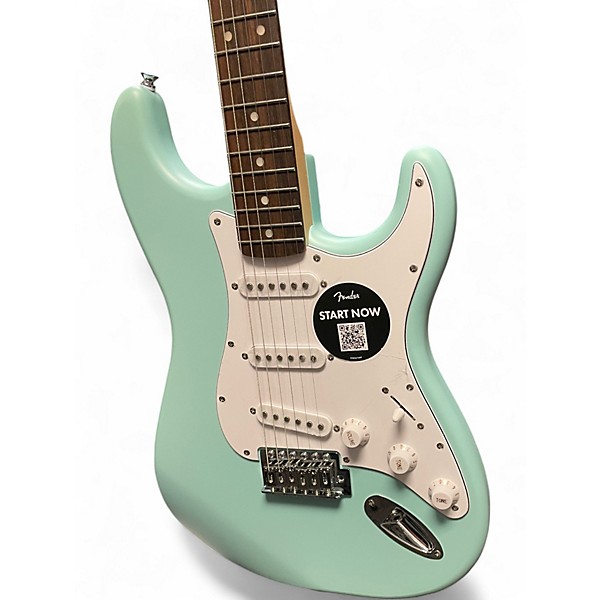 Used Squier STRATOCASTER SSS MADE IN CHINA Mint Green Solid Body Electric Guitar