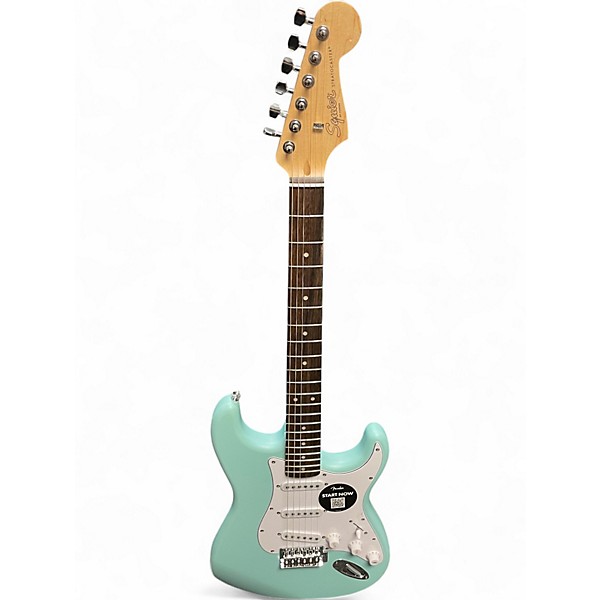 Used Squier STRATOCASTER SSS MADE IN CHINA Mint Green Solid Body Electric Guitar